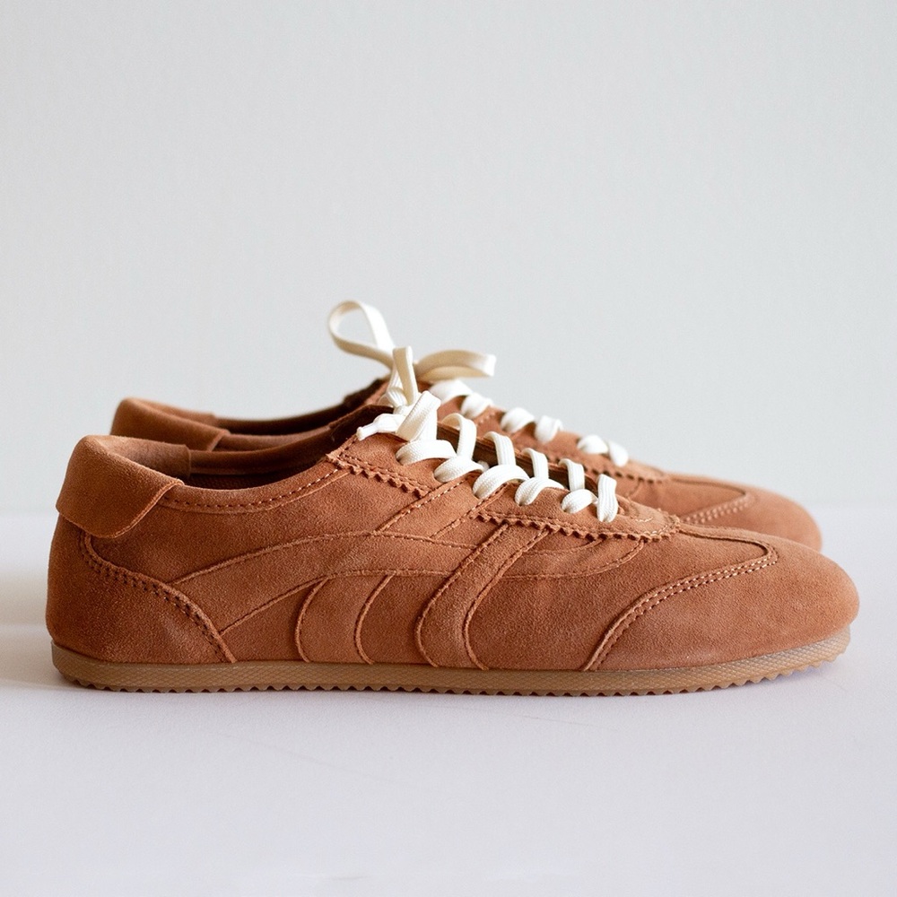 H&M Brown Suede Sneakers NWOT